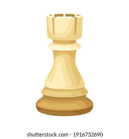 Cara blanca como pieza de ajedrez o ilustración vectorial de Chessman