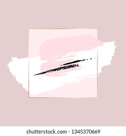 Brush Strokes Gentle Skin Tones White Stock Vector (Royalty Free) 734628229