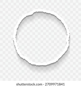 White rough banner vector illustration