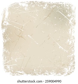white rough grungy frame for design. vector illustration