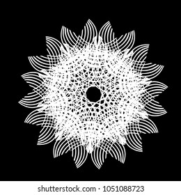 White round abstraction. Vector