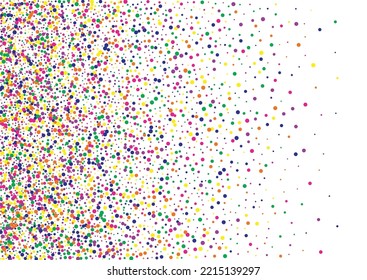 White Round Carnival White Background. Top Rain Card. Celebrate Confetti Wallpaper. Green Shine Festival Postcard.