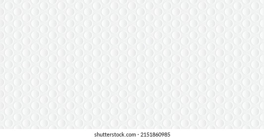 White round ceramic tiles wall background vector illustration