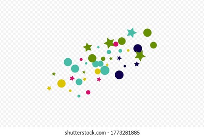 White Round Decoration Transparent Background. Vector Splash Pattern. Abstract Polka Illustration. Color Circle Happy Background.