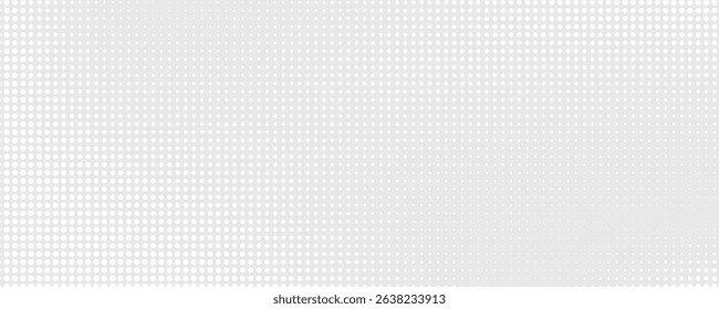 White round dots light gray background texture  Gradient wave dot pattern fade  Future technology concept dotted lines  Abstract big data digital halftone polka dots scene.modern