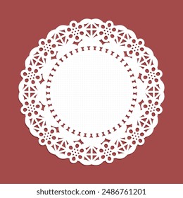 White round lace oil absorption paper 