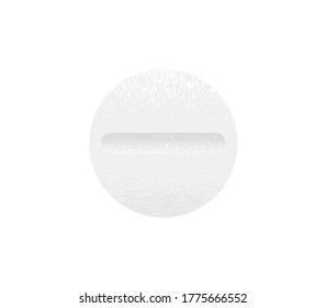 white  round pill stock vector illustration