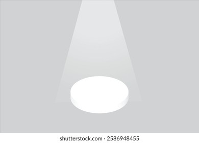 white round podium vector art .