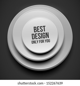 White round sticker