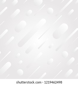 white rounded shapes lines in diagonal rhythm. pattern geometric background