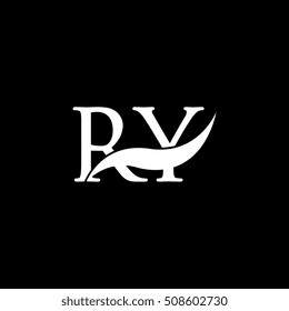 White RY Swoosh Logo Vector