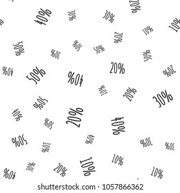 White sale banner with percent signs. Vector paper illustration. Sale background.