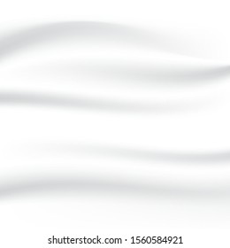 White satin background image with wrinkles and smooth waves