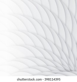 White scales. Abstract geometric background 