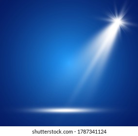 White scene with spotlight. Vector illustration. - Shutterstock ID 1787341124