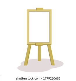 White School Board on white background
