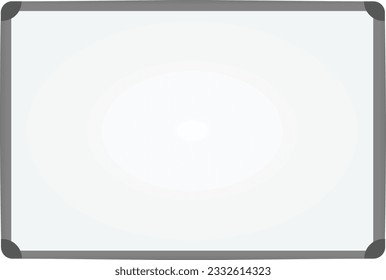 La junta de la escuela blanca. ilustración vectorial