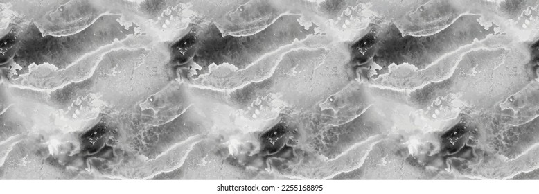 White Science Texture. Grey Gray Ink Background. Light Repeat Science. Vector Abstract Template. Light Grey Color Grain Wall. Grey Rock Slate. White Light Elegant Texture. White Seamless Background.