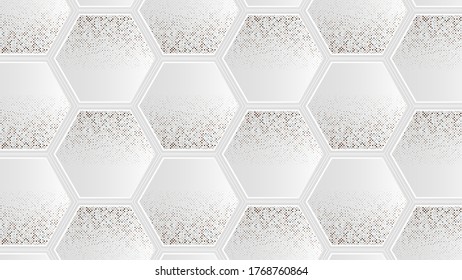 white scientific concept background with copy space, illustration vector.	
