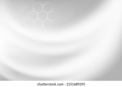 Fondo de concepto científico blanco con espacio de copia, vector de ilustración.	