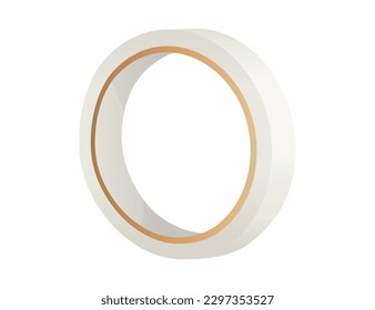 White scotch adhesive tape vector illustration isolated on white background
