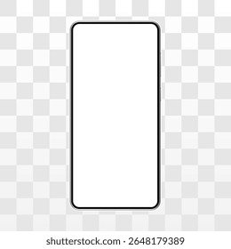 white screen smartphone mockup background