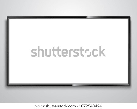 White Screen TV