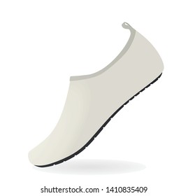 White sea shoe. vector illustration