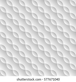 White seamless abstract background with repeating elements. Vector illustration.