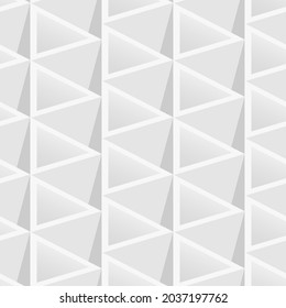 Geométrico abstracto blanco sin costuras 
 3d fondo - diseño creativo. Patrón interminable geométrico.