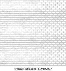 white seamless brick wall wallpaper, vector illustration