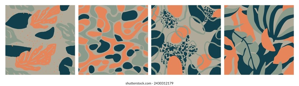White Seamless Color Tree Paint Vector. Bright Endless Decoration Organic Invitation, Seamless Print. Purple Continuous Abstract Foliage Lines Art. 