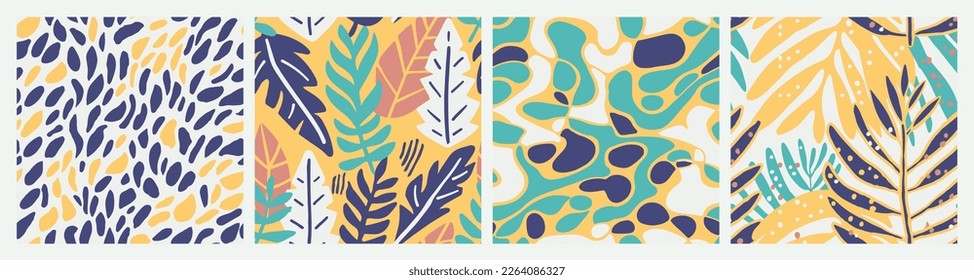 White Seamless Contemporary Jungle Lines Art. Hippie Endless Decoration Organic Style, Seamless Print. Yellow Repetitive Abstract Tropic Fabrics Backdrop. 