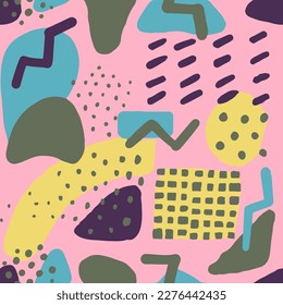 White Seamless Creative Beautiful Style Texture. Colorful Repeated Color Simple Ornament, Seamless Background. Black Continuous Elegant Artistic Invitation Paper
