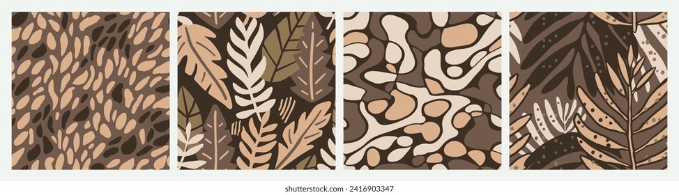 White Seamless Creative Graphic Artwork Set. Yellow Seamless Nature Simple Invitation, Seamless Wallpaper. Colorful Continuous Fashion Artistic Shape Pattern. 