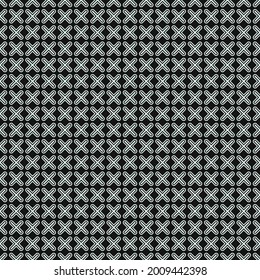 Cruces sin costuras blancas y fondo negro. El vector repetía el patrón de cruces.