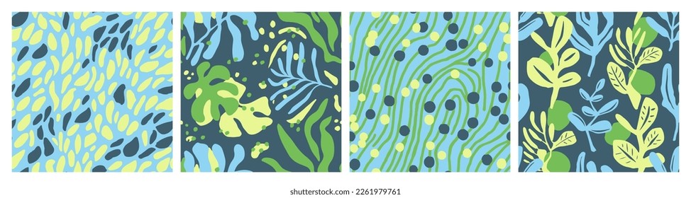 White Seamless Fashion Retro Textile Texture. Bright Repeated Summer Foliage Ornament, Seamless Collection. Vivid Endless Decoration Isolated Lines Backdrop. 