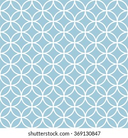 white Seamless geometric pattern of circles