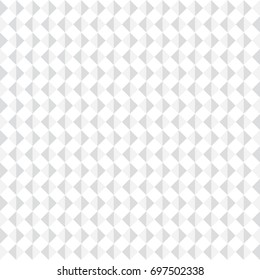 White seamless geometric pattern. Vector background