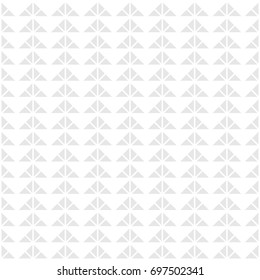 White seamless geometric pattern. Vector background