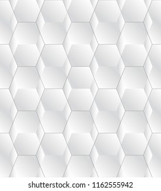 White seamless geometric texture. Stylish pattern and tile for your design. Geometric background.