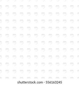 White Seamless Hearts Pattern 