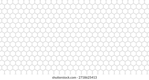 Modelo inconsútil blanco del hexágono, rejilla geométrica mínima, fondo moderno del panal, Ilustración vectorial