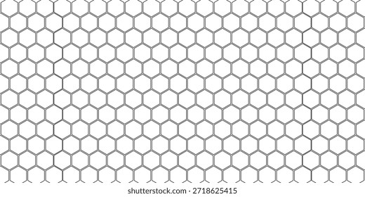 Modelo inconsútil blanco del hexágono, rejilla geométrica mínima, fondo moderno del panal, Ilustración vectorial
