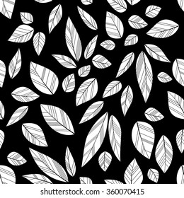 white seamless leaves