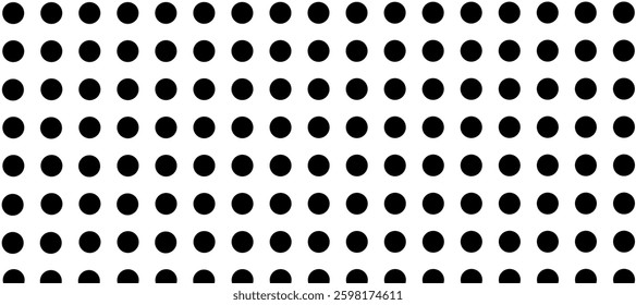 White seamless pattern with black dots
