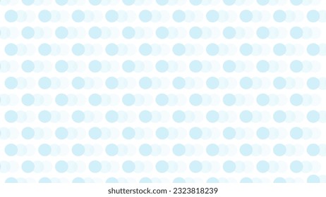 White seamless pattern with blue circles