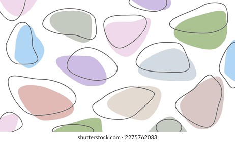 White seamless pattern with colorful spots