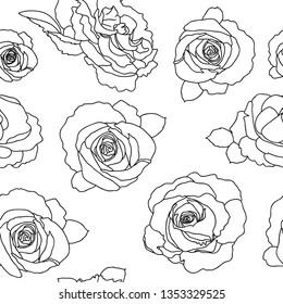 Silhouette Roses Stock Vector (Royalty Free) 1165692382 | Shutterstock