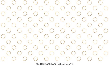 Patrón transparente blanco con círculos naranjas